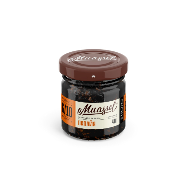Табак Muassel Extra Strong Папайя 40 грамм в Петропавловске-Камчатском