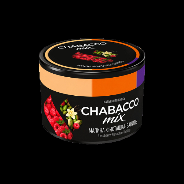 Бестабачная смесь Chabacco Mix Raspberry Pistachio Vanilla Малина Фисташка Ваниль Medium 40 грамм в Петропавловске-Камчатском