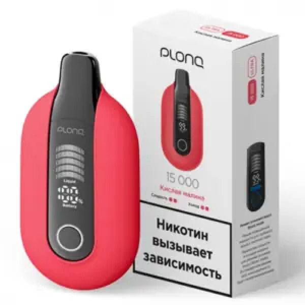 Электронная сигарета Plonq Ultra Клюквенная Газировка  12000 затяжек в Петропавловске-Камчатском